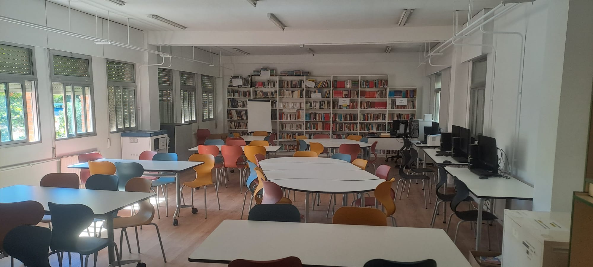 Zona de estudio de la biblioteca